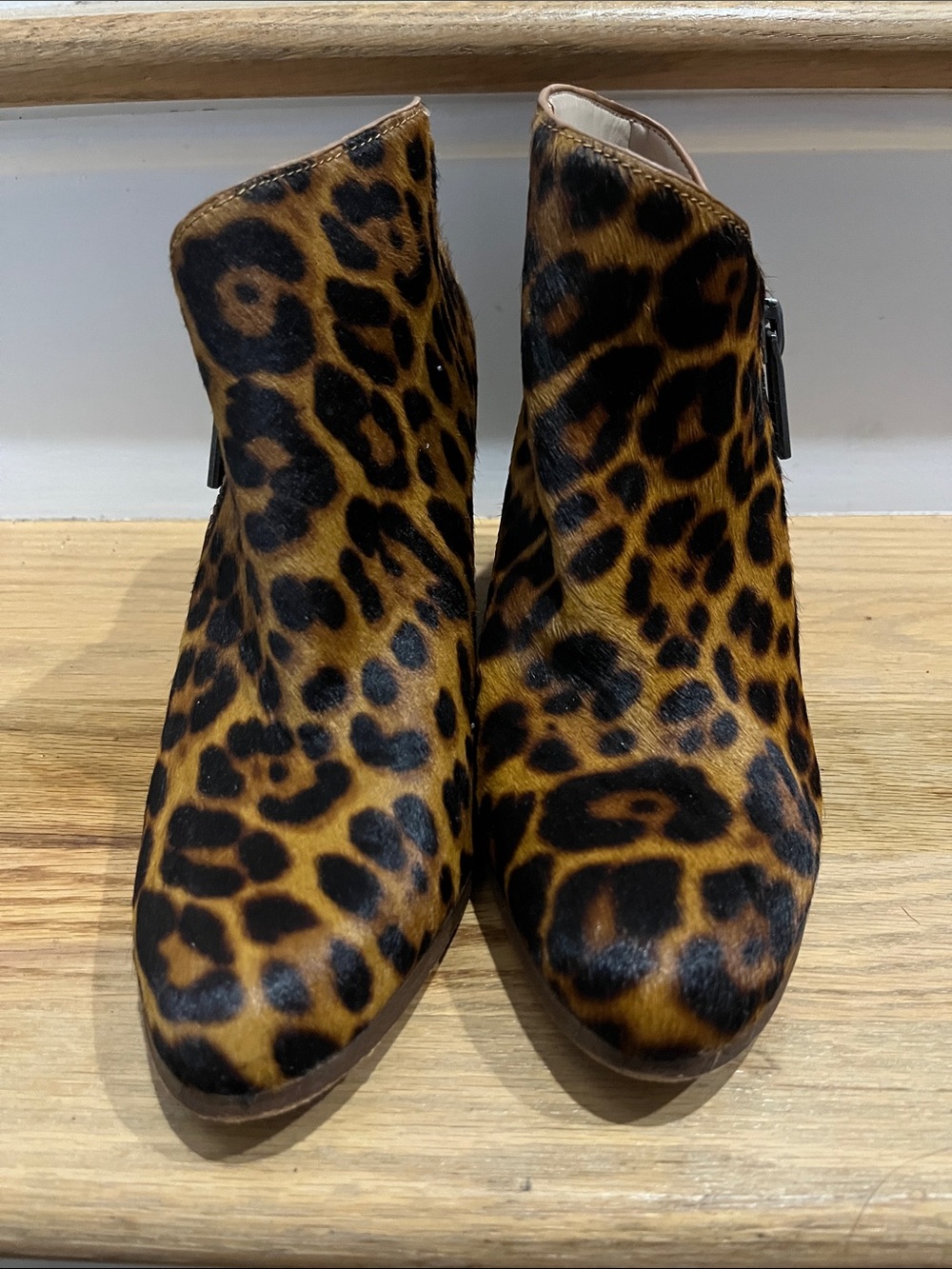 1. State Leopard Print Ankle Booties in Brown and Black